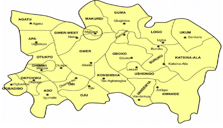 Benue map