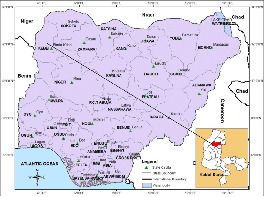 Kebbi map