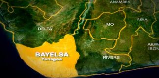 bayelsa state map